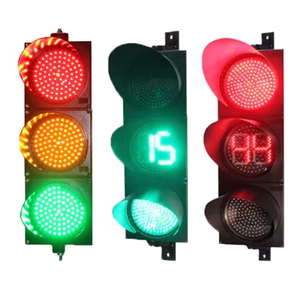 Feu de signalisation LED haute luminosité avec minuteur de <span class=keywords><strong>compte</strong></span> <span class=keywords><strong>à</strong></span> <span class=keywords><strong>rebours</strong></span> 200mm 300mm, étanche, pour toutes les conditions météorologiques - Product Image 1
