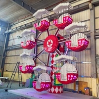 Manège pour enfants sur le thème de Noël, mini-grande roue avec remorque, à vendre