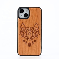 Nouvel étui de protection pour téléphone portable en bois, design luxueux, emballage en boîte pour iPhone 15 Pro Max