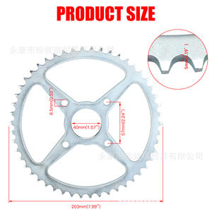 Pignon Coleman Ct200u 420 50t en acier, alésage de 40mm pour moteurs de 212cc et 196cc, pièce de réparation - Product Image 3