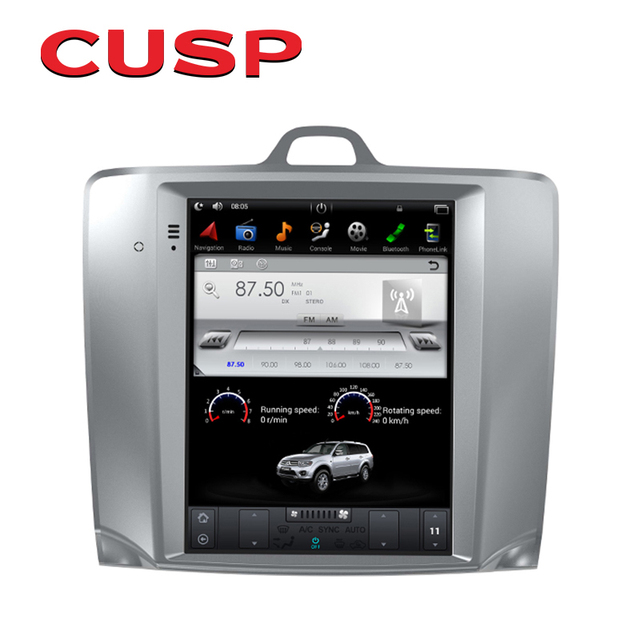 Multimedia Car Stereo Radio for FORD FOCUS 2005- AUTO A/C Wireless Carplay Android Auto 10.4 Inch Android Screen GPS Navigation