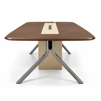 Tables de réunion de bureau haut de gamme, table de conférence moderne pour le bureau du PDG, du directeur général ou du chef d'entreprise, bureau de conférence administratif de grande taille
