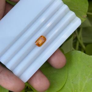 Pierre précieuse rare Type minéral naturel saphir orange du Sri Lanka pierre précieuse longue coupe coussin saphirs orange naturels en vrac - Product Image 4