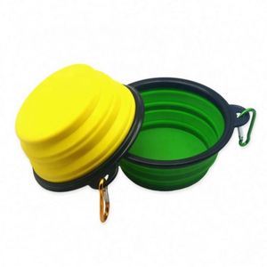 New Design Silicone Portable Pet Bowl Multifunctional Outdoor Hanging Folding Dog Basin - Product Image 2