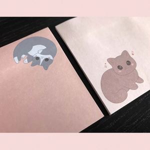 Cartoon Animal Custom Self-Adhesive <b>Note</b> <b>Book</b> Cute Girls Stationery Offset Paper Wholesale Customization - Product Image 3