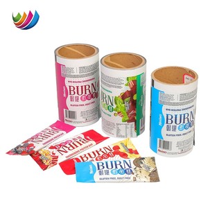 Rouleau de <span class=keywords><strong>film</strong></span> de sachet de feuille d'aluminium stratifiée imprimée sur mesure <span class=keywords><strong>Film</strong></span> de rouleau d'emballage en plastique de qualité alimentaire pour barre de chocolat Barre protéinée - Product Image 2