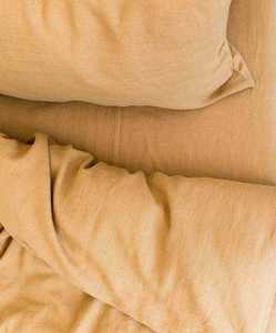 300TC Mustard 100% Cotton Duvet Cover Set with 2 Pillowcases Coconut Button Closure Softened <b>Quilt</b> Cover Custom <b>Bed</b> Size Hotel - Product Image 3
