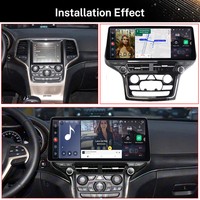 Lecteur stéréo 4G WIFI 12,3'' Carplay Android Auto GPS Navigateur Autoradio Multimédia pour Jeep Grand Cherokee 2014-2017