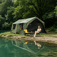 Tente de camping gonflable portable extérieure imperméable et coupe-vent en coton TC 8+8 extensible pour le glamping – Vente en gros