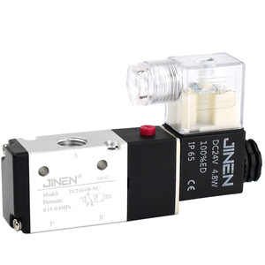 Vanne solénoïde pneumatique Jinen 3V210-08-NC DC24V AC220V normalement fermée, deux positions, trois voies, à commande électrique - Product Image 4