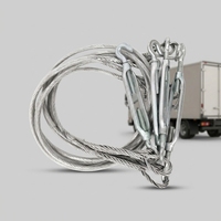 Sangles de fixation robustes pour camions, en câble métallique tressé, conception légère et haute résistance, personnalisables en usine (OEM)