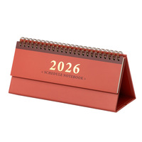 Calendrier de bureau personnalisé 2026/2027 avec impression de logo, vente en gros, cadeau promotionnel pour les fêtes