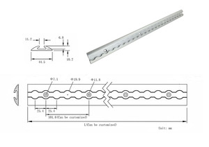 1ft 1' Airline Logistiek L-<span class=keywords><strong>Track</strong></span> Ronde Aluminium Laadrail Bindrail Oppervlakte Montage L-<span class=keywords><strong>Track</strong></span> Cargorail voor Truck Trailer B - Product Image 6
