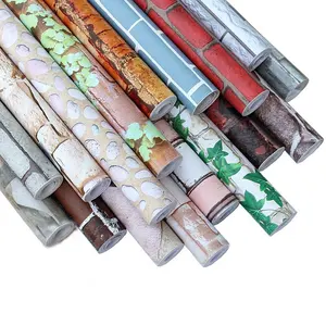3d adhésif mural nature sticker mural noir blanc <span class=keywords><strong>rouge</strong></span> pvc gaufrage <span class=keywords><strong>brique</strong></span> <span class=keywords><strong>papier</strong></span> <span class=keywords><strong>peint</strong></span> pour la maison salon chambre décoration - Product Image 1