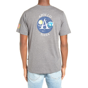 <span class=keywords><strong>T</strong></span>-<span class=keywords><strong>shirt</strong></span> d'é<span class=keywords><strong>t</strong></span>é 100% coton Apollo à manches courtes astronaute de la <span class=keywords><strong>NASA</strong></span> pour hommes européens et américains - Product Image 3