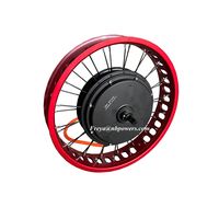 Kit de Motor de Cubo QS205 V3 3.5T para Bicicleta Eléctrica de Llanta Ancha SUPER-73, 20 Pulgadas x 4.0, 72V 3000W 5000W, Puntera de 150/170/190mm