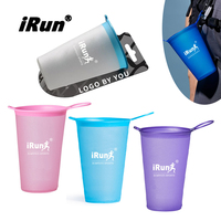 Gourde souple pliable IRun Custom Marathon pour la randonnée, le camping, la course à pied et les voyages