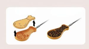 Garrafa de Água para Cães com Design de Perna de Frango, Portátil, Ecológica, de Plástico, Automática, Recipiente de Comida, Tigela à Prova d'Água para Viagens ao Ar Livre - Product Image 5