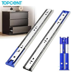 Quincaillerie d'armoire dissimulée de haute qualité Roulement à billes en acier Glissière de tiroir à fermeture douce Glissières de tiroir télescopiques pour la cuisine - Product Image 1