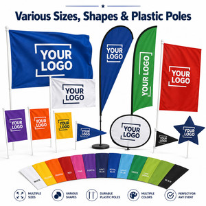 Bandera Pequeña Personalizada con Logotipo, Mini Guirnalda con Asta para Eventos Deportivos, Desfiles, Publicidad, Festivales, Decoración de Fiestas - Product Image 3