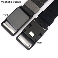 Ceintures tactiques élastiques à boucle magnétique de 3.8CM de large et à dégagement rapide pour hommes, nouvel arrivage