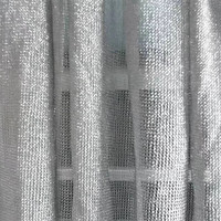 Tissu écharpes vêtements en tulle doux et transparent extensible en viscose métallisée