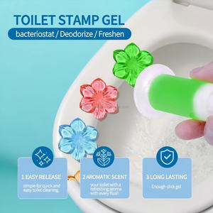 Gel Limpiador de Inodoro Autoadhesivo, Desodorante, Ambientador Desechable, Aroma Floral, Fragancia para Baño, Detergente - Product Image 6