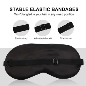 Gloway Oem Soft Satin Blindfold Elastic Strap Night Eyeshade Eyes Cover Satin Silk Eye Mask Sleep Mask For Travel