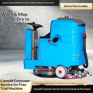 Multi-Function Scrubbing Machine Washing Truck Small Washing Machine Washing Machine <b>Suction</b> Mop Integrated Industrial Washing - Product Image 1