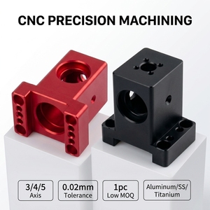Supports en aluminium usinés CNC à faible MOQ et haute tolérance, blocs de montage modulaires de précision, pièces en aluminium CNC pour systèmes d'automatisation - Product Image 1