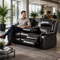 Frank Best Seller Canapé inclinable manuel 3 places zéro gravité avec port Type-C pour villas modernes