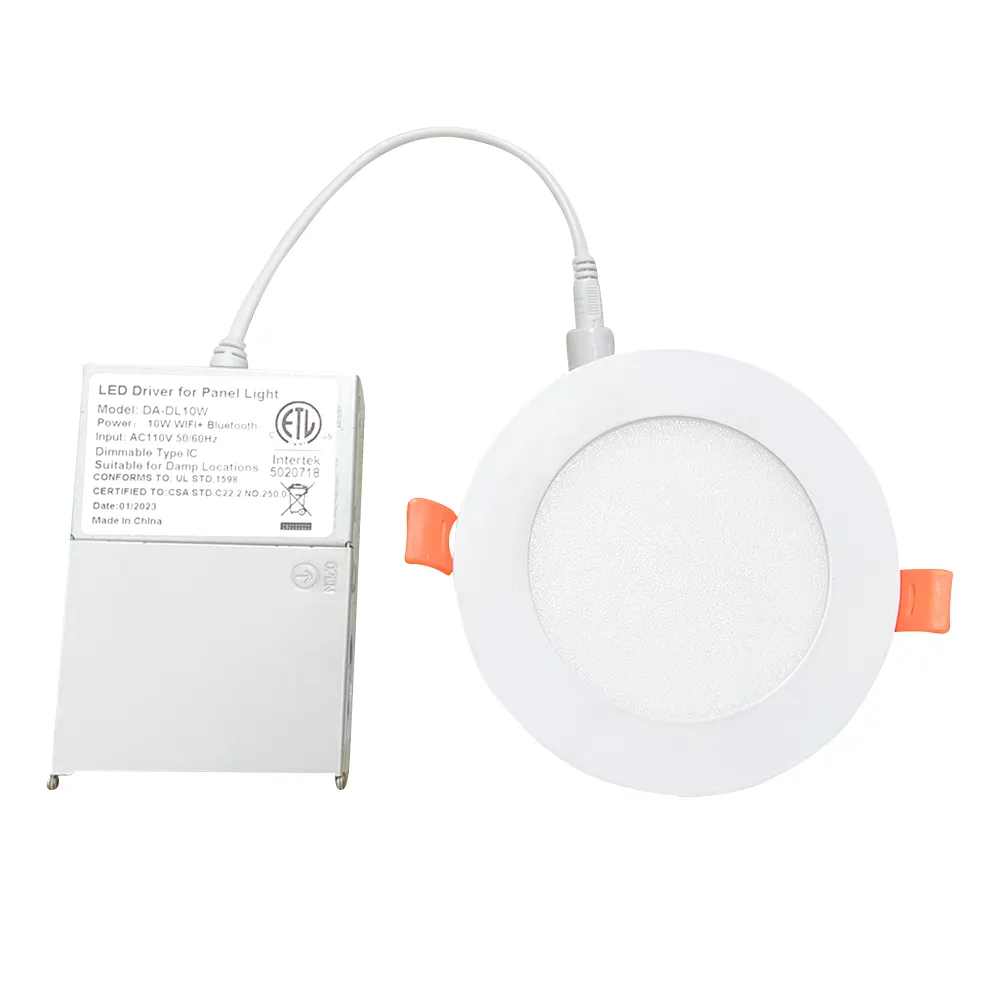 Led Panel Light 3cct CE ETL 5004879 Energy Star 9w LED Round Square Panel White Bright Light Recessed Ceiling DownLight Lamp