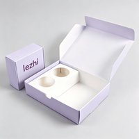 Boîte en papier rose personnalisée pour plats à emporter, avec insert pour trempettes, biscuits, sushis, poulet frit, frites – Emballage