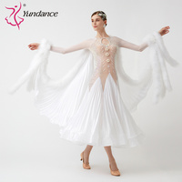 B-23106 personnalisé nouvelle robe de danse de salon standard international robes de danse de salon en soie perlée de haute qualité à vendre
