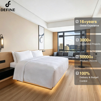 Großhandel Massivholz Hotel-Schlafzimmermöbel-Set Modernes Design Umweltfreundlich & Langlebig King/Queen Bett Maßgefertigte Hotelmöbel