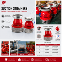 Filter Hisap Air Pemadam Kebakaran Pabrik, Saringan Air 4 Inch 5.5 Inch Storz BSRT GOST, Sistem Selang Filter Pemadam Kebakaran