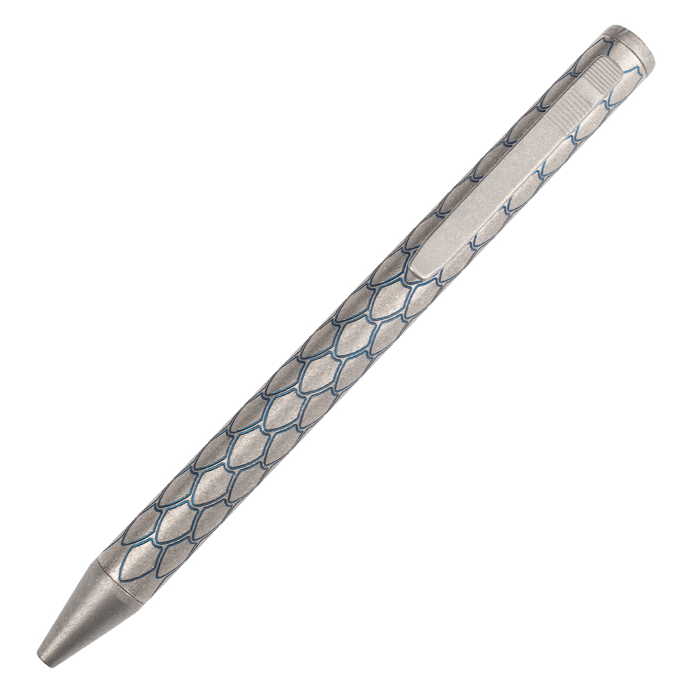 Titanium alloy tactical pen scale pattern writing pen with reasonable structure