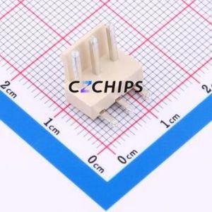 HCZZ0604-3 Wire-to-Board Pin Header Bent Lead Through Hole,P=3.96mm Connector 1x3P 3.96mm Right Angle Insert VH - Product Image 1