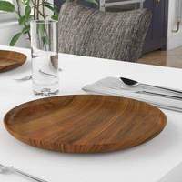 Groothandel ronde walnoot houten schaal voor kaas, fruit, snacks, etenswaren, serveren, huis, keuken decoratie, houten serveerschaal, houten dienblad