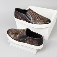 Chaussures de marche décontractées pour hommes Dreamy Stark DE91604 en cuir pleine fleur, style britannique rétro coréen, faites à la main, sport-casual