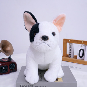 Peluche de simulation de bouledogue, poupée de confort, oreiller de poupée, dessin animé, Noël, rembourrage en coton PP, 11-30 cm, vente en gros - Product Image 3