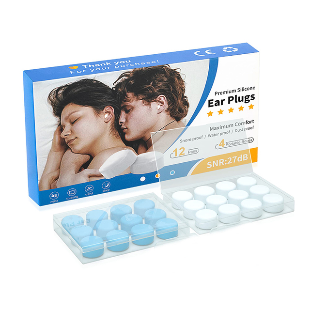 Silicone Ear Plug for Hearing protection and Also Use for Sleeping