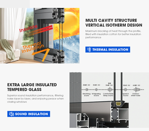 Véranda en verre autoportante professionnelle, protection Low-E, résistante au vent, couleurs personnalisées, véranda en aluminium - Product Image 3