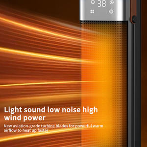 Portable Fast Freestanding Realistic PTC Heating 2000W Decor Flame Electric Fireplace Heater Black for Living Room - Product Image 5