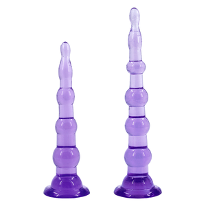 Super Lange Back Court Anale Plug Met Zes Of Zeven Kralen Zuignap Vrouwelijke Kralen Seksspeeltjes Groothandel Dildo 'S - Product Image 1