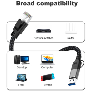อะแดปเตอร์อีเธอร์เน็ต USB-C USB 3.0 แบบ 2.5G การ์ดเครือข่าย LAN แบบ RJ45 <span class=keywords><strong>ภายนอก</strong></span>สำหรับแล็ปท็อป - Product Image 6