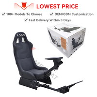 GY014 Full Motion Sim Simulador de carreras portátil Rig Conducción Coche Simulación Asiento Cabina Gaming Silla de dirección para Playstation 2