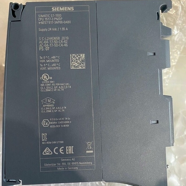 6ES7517-9LP00-0LX0 CPU Module S7-1500 CPU1517-9 PN DP for Plc