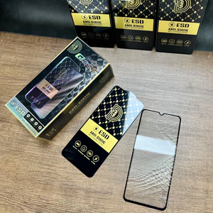 Protecteur d'écran en verre trempé antistatique en aluminium moyen HD 0.4mm ESD pour iPhone 15/PRO Emballage de 10 pièces/boîte - Product Image 6