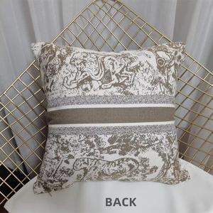 Funda de Cojín Cuadrada de 18x18 Pulgadas con Diseño de París, Tejida, Inspirada en Toile, con Estampado Jacquard de Animales, para Decoración Moderna del Hogar - Product Image 5